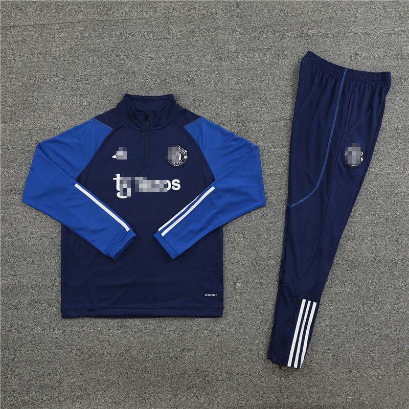 Sudadera Entrenamiento Manchester United 2023/2024 Niño Kit Azul